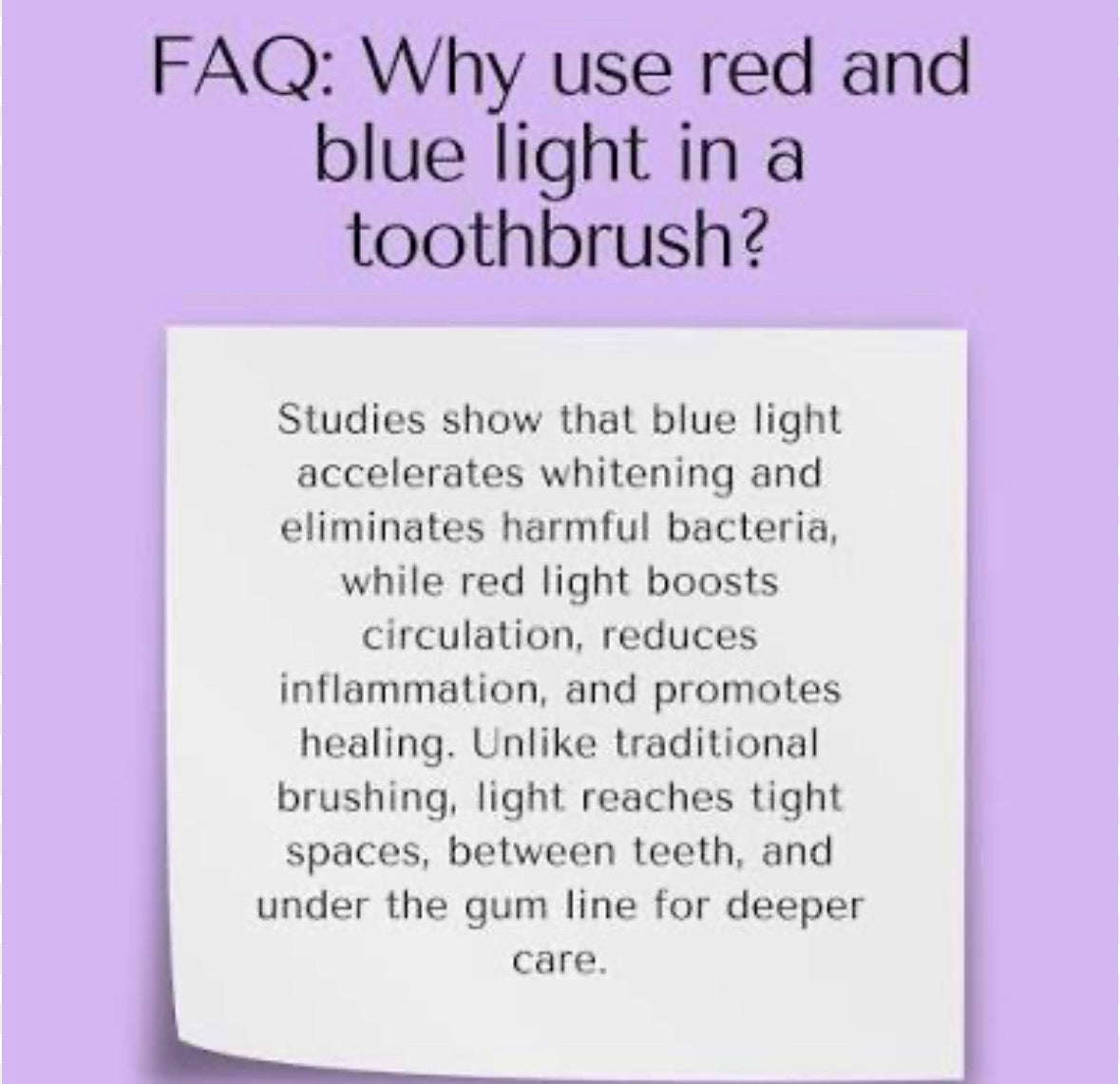 Starlet LED Red & Blue Sonic Toothbrush